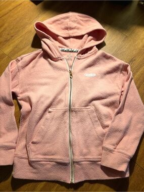 Volcom Pink Zip-Up Hooded Sweatshirt for Kids